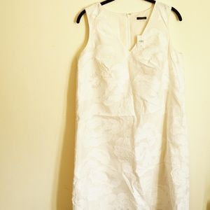Flower white dress Ann taylor
